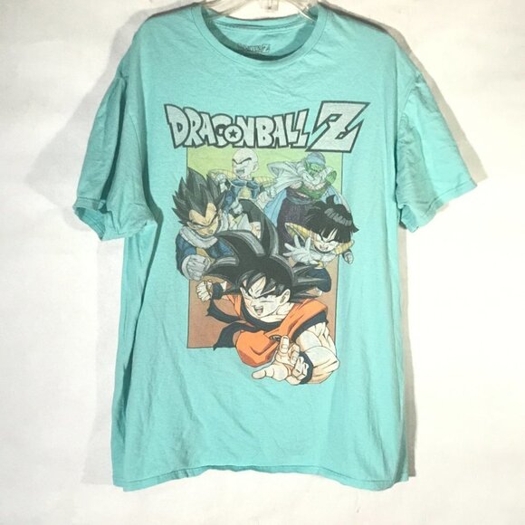 Dragon Ball Z Namek Akira Toriyama Teal Green Short Sleeve T Shirt Tee - Picture 2 of 5